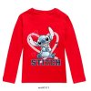 Dětské triko s dlouhým rukávem Stitch