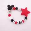 Řetízek na dudlík Mickey Mouse, z korálků s vlastním jménem