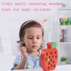 educational toys fun wooden toys worm eat fruit apple pear early childhood teaching baby toy gift 5