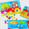 Color Cognition Board Montessori Educational Toys For Children Wooden Toy Jigsaw Kids Early Learning Color Match 1