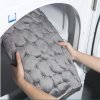 Protiskluzová koupelnová předložka "3D kameny" z paměťové pěny