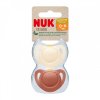 Latexový dudlík NUK For Nature 0-6m 2 ks box červená (Barva Červená, Velikost 0-6 m)
