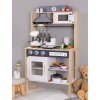 Dětská dřevěná kuchyňka s vybavením Scandi Montessori Baby Mix (Barva Multicolor)