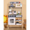 Dětská dřevěná kuchyňka s vybavením Scandi Montessori Baby Mix (Barva Multicolor)