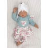 Z&Z 2-dílná soupravička body a legíny se sukničkou Květy - mátová/ecru, vel. 74 (Velikost koj oblečení 80 (9-12m))