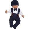 Z&Z 5-dílná pletená sada Boy, body, kalhoty, čepička, motýlek, botičky, granát , vel. 86 (Velikost koj oblečení 56 (1-2m))