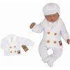 Z&Z Pletený elegantní svetřík s knoflíčky Boy, bílý, vel. 80 (Velikost koj oblečení 56 (1-2m))