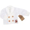 Z&Z Pletený elegantní svetřík s knoflíčky Boy, bílý, vel. 80 (Velikost koj oblečení 56 (1-2m))