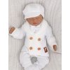 Z&Z Pletený elegantní svetřík s knoflíčky Boy, bílý, vel. 80 (Velikost koj oblečení 56 (1-2m))