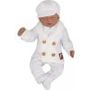 Z&Z Pletený elegantní svetřík s knoflíčky Boy, bílý, vel. 80 (Velikost koj oblečení 56 (1-2m))
