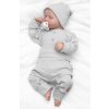 Žebrovaná rostoucí souprava 3D, Baby Boy - šedá (Velikost koj oblečení 56/62 (0-3m))