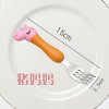 Peppa Pig Tableware Spoon Cross Fork Soup Spoon Set Dining Lunch George Action Figures Anime Figures 5