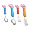 Peppa Pig Tableware Spoon Cross Fork Soup Spoon Set Dining Lunch George Action Figures Anime Figures 1