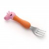 Peppa Pig Tableware Spoon Cross Fork Soup Spoon Set Dining Lunch George Action Figures Anime Figures 0