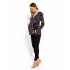 Be MaaMaa Zavinovací těhotenská, kojící halenka Printy flowers, vel. S/M (Velikosti těh moda S/M)