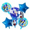 Narozeninové balonky Sonic, 5ks