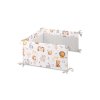 Mantinel do postýlky, mušelín, bavlna - Hvězdná zvířátka, šedá, bílá (Rozměry 120x60)