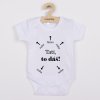 Dětské body s potiskem New Baby Tati, to dáš! - krátký rukáv (Barva Bílá, Velikost 56 (0-3m))
