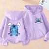 MIKINA STITCH na zip, různé barvy