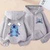 MIKINA STITCH na zip, různé barvy