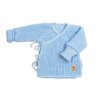 Kojenecký svetřík, rostoucí, na zavazování na boku - modrá (Velikost 50/56 (0-2m))