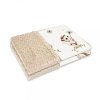 149806 290730 oboustranna deka bavlna minky 100 x 75 cm kocourek a pampeliska bila bezova