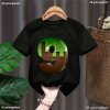 Dětské narozeninové tričko s číslovkou v motivu "Minecraft" - černé