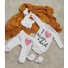 5-ti dílná soupravička do porodnice I love mom & dad, holka (Velikost koj oblečení 56 (1-2m))