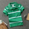 Jargazol T Shirt Kids Clothes Turn down Collar Baby Boy Summer Top Tshirt Color Stripes Vetement 3
