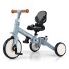 Dětská tříkolka 5v1 Milly Mally Optimus Max s vodící tyčí denim (Barva Modrá)