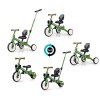 Dětská tříkolka 5v1 Milly Mally Optimus Max s vodící tyčí green (Barva Zelená)