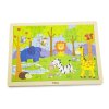 Dřevěné puzzle 24 dílků - zoo