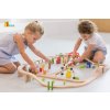 Dřevěná vláčkodráha 90 ks