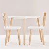 TV603 round table and ornate chairs flatpack childrens furniture