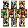 4x obraz Marvel hrdinové (Daredevil, Black Widow, Ghost Rider, Venom)