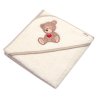kojenecka frote osuska s kapuci 80x80cm sweet dreams by teddy ecru