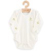 Kojenecké body s dlouhým rukávem z organické bavlny New Baby Olivy (Barva Béžová, Velikost 74 (6-9m))