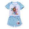 Dětský letní set - tričko + kraťasy s motivem "Gabby's Dollhouse"
