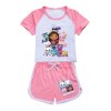 Dětský letní set - tričko + kraťasy s motivem "Gabby's Dollhouse"