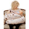 Univerzální kojící polštář ve tvaru C New Baby Ovečky béžový (Barva Béžová)