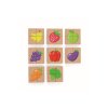 Dřevěné magnetické puzzle - ovoce