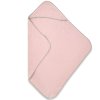 muselinova osuska s kapuci nature 80x80 cm pudrove ruzova