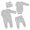 Kojenecká soupravička do porodnice Nicol Baby Animals šedá (Barva Šedá, Velikost 68 (4-6m))