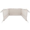 mantinel s volankem do postylky 120 x 60 cm 180cm royal bezovy baby nellys