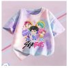Dětské duhové tričko s potiskem KPop Demon Hunters (Huntrix)