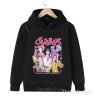 KPop Demon Hunters dětská černá mikina s potiskem (Huntrix, Saja Boys)