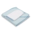 Dětská froté osuška s kapucí New Baby BASIC 80x80 modrá (Barva Modrá)