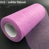22 m dekorační role tylové třpytivé síťoviny, šíře 15 cm