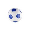 Míč fotbalový malý junior nafouknutý šitý 15cm kůže mix barev v síťce