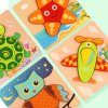 Montessori dřevěné hračky - obrázkové puzzle, zvířátka